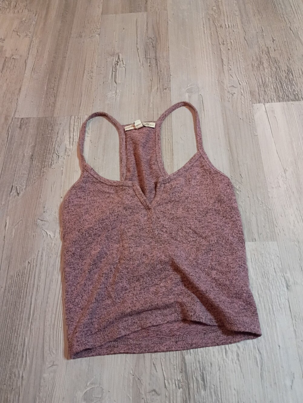 Express mauve pink knit racerback cami